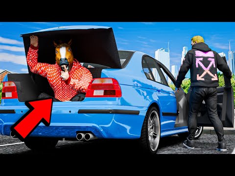 Hiding In Trunks To Steal Cars In GTA 5 RP
