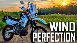 My New Favorite XR650L ADV Mod! | Hemisphere Off Road Adjustable Windshield Install & Test