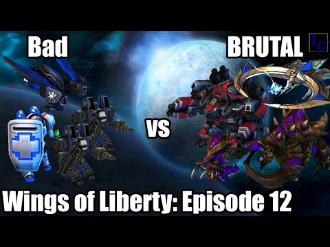 NUKES vs Brood Lords!? | Bad vs BRUTAL: Wings of Liberty - Episode 12 | Starcraft 2 SC2 WoL Campaign