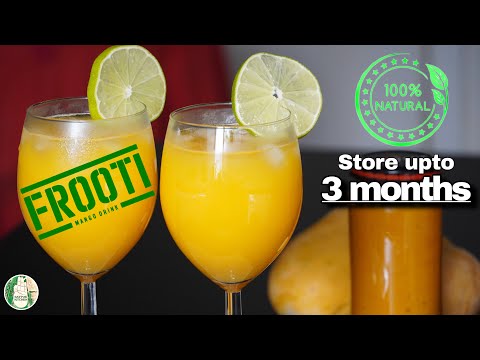Mango Frooti Drink - 100% Natural Mango Frooti! Fresh & Juicy Summer Drink - Sattvik Kitchen