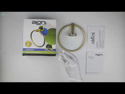 Aloni Handtuchring Ø 16 cm Gold gebürstet CR2113-BG video