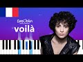 Barbara Pravi - Voilà - France (Easy Piano Tutorial)