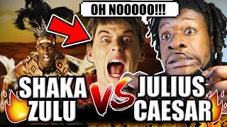 Shaka Zulu vs Julius Caesar. Epic Rap Battles of History (REACTION)