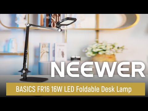 Introducing the NEEWER BASICS FR16 16W LED Foldable Desk Lamp