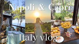 【イタリア旅行#1】ナポリ＆カプリvlog｜絶景レストラン, 青いビーチ, 街並みに癒された🍋