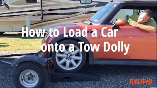 How to Load a Car (TOAD) onto a Tow Dolly – Towing Option for RVers
