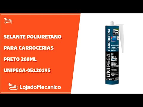 Selante Poliuretano para Carrocerias Cinza 280ml UNIPEGA-05120451 - Video