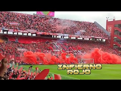 "INCREIBLE Recibimiento Independiente vs Racing" Barra: La Barra del Rojo • Club: Independiente