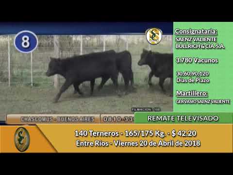 20-4-18 - Remate Televisado de Saenz Valiente Bullrich y Cia. - Entre Ríos