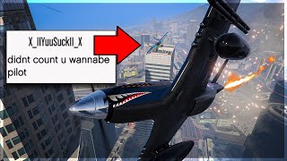P-45 Nokota Trolling One Of The WORST Jet Players on GTA Online!!