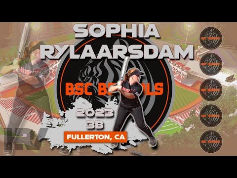 2023 Sophia Rylaarsdam Third Base, Softball Skills Video - BSC Bengals Todoroki