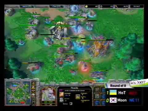 2007 Grand Final third day WarCraft III Math: HoT vs Moon; R2