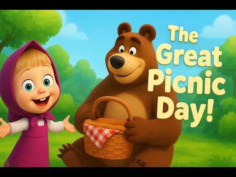 Nana and Lazy Bear 🐻 | The Great Picnic Day | Funny 3D Cartoon for Kids