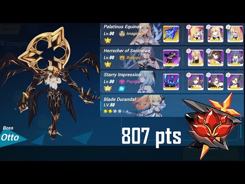 [Honkai Impact 3] Ex-Abyss Red Lotus (D406) - False God Otto 807 pts | Full Run (5.9)