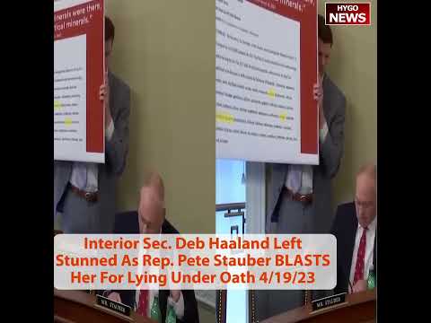 Interior Sec. Deb Haaland Left Stunned As Rep. Pete Stauber BLASTS Her For Lying Under Oath