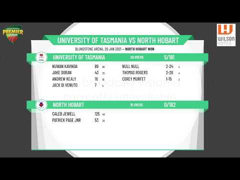CTPL Premier League Men's 1st Grade Round GF - University of Tasmania v North Hobart