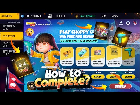 Claim Choppy Cuts Event Free Rewards 😮 - How To Complete Choppy Cuts ? Valentine Event