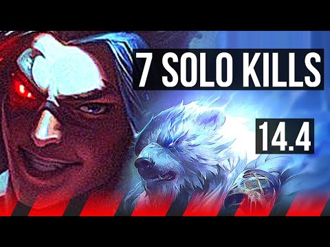 KAYN vs VOLIBEAR (TOP) | 7 solo kills, Godlike | TR Master | 14.4