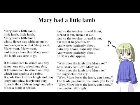 Mary had a little lamb -- VOCALOID LOLA