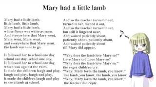 Mary had a little lamb -- VOCALOID LOLA