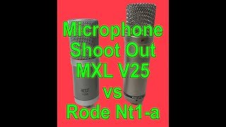 Video thumbnail for MIC SHOOT OUT - MXL V250 vs Rode NT1-a by Deb Erney (DebErneydotcom)