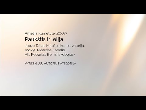 Amelija Kumetytė - Paukštis ir lelija | MANO NATA 2025