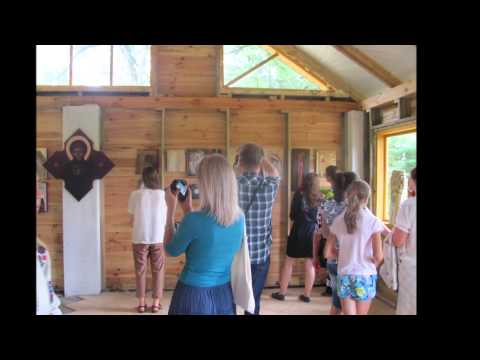 IV Міжнародний пленер іконопису в Замлинні на Волині 2014 - YouTube