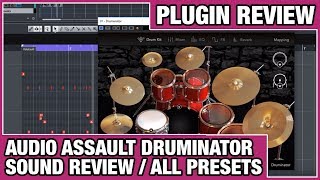Video thumbnail for Audio Assault - Druminator Sound Review (All VST Instrument Presets) by Audio Animals Studio