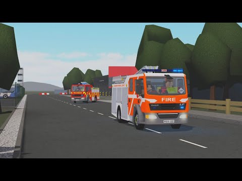 Chorley Fire Station First and Second Pump Turnout - Lancashire Fire & Rescue Service Roblox