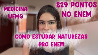 como estudei naturezas pro enem