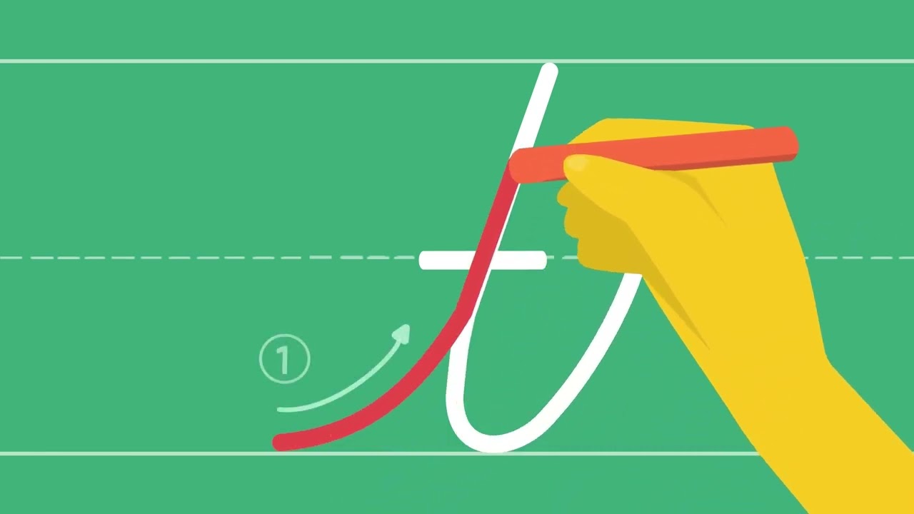 How to write a cursive letter “t” in lowercase