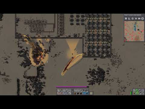 Factorio - Largest biter attack I have ever seen (recorded in 0.16.51)