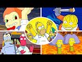 The Simpsons Game All Bosses Fight Gameplay