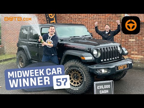 BOTB Midweek Car Competition Winner! Piotr Czajka – Jeep Wrangler Overland + £35k – Week 23 2021