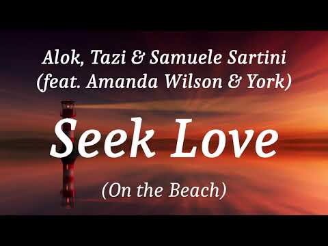 Alok, Tazi & Samuele Sartini (feat. Amanda Wilson & York) - Seek Love (On the Beach), (lyrics)