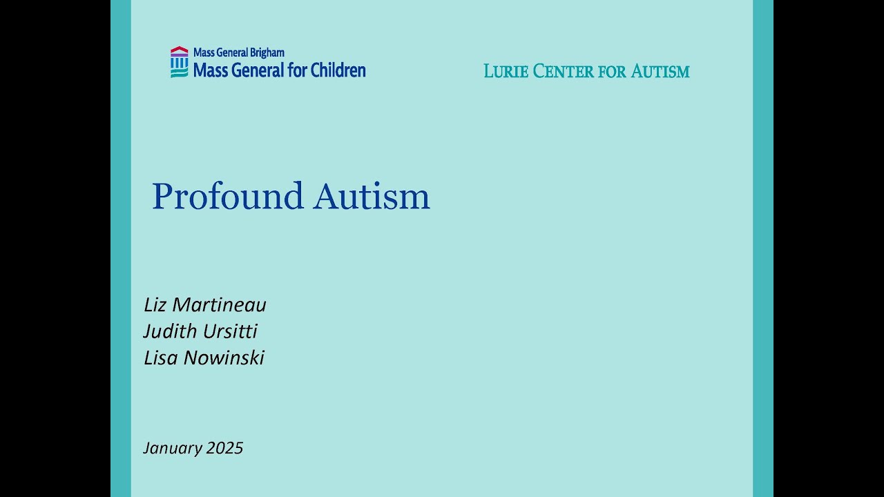 Profound Autism - Coffee Convo JAN 2025