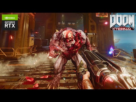 DOOM ETERNAL Gameplay | 4K HDR | Ray Tracing | DLSS | GeForce RTX (UHD 60FPS)