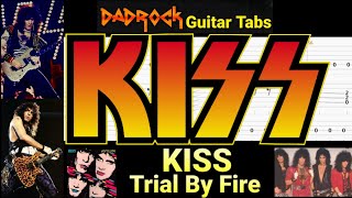 Trial By Fire - KISS - Guitar + Bass TABS Lesson