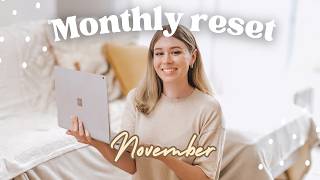NOVEMBER MONTHLY RESET | Goal Setting, Work-life Balance & Burnout
