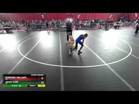 92 Lbs Champ. Round 1 - Domenek Williams, MN Vs Aidan Aure, WI Ff26