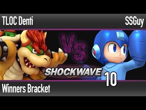 Shockwave 10 Smash Wii U - TLOC Denti (Bowser, Mario) vs SSGuy (Mega Man) - Winners Bracket