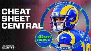 Use this Cheat Sheet to CRUSH your Fantasy draft | Fantasy Focus 🏈