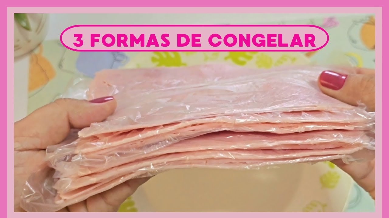 COMO CONGELAR PRESUNTO | 3 formas de congelar super práticas