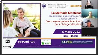 Méthode Montessori adaptée pour les personnes avec des troubles cognitifs Des moyens puissants et innovateurs pour changer des vies