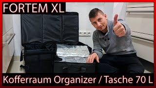 FORTEM XL Kofferraum Organizer Box Kofferraumtasche mit Kühler | Unboxing + Test + Review