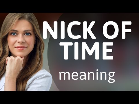 Understanding "Nick of Time": A Guide to English Idioms