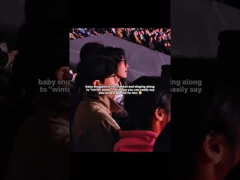 𝜗ৎ TAEHYUNG singing along to \winter ahead\ at PARK HYOSHIN's concert today 🥹