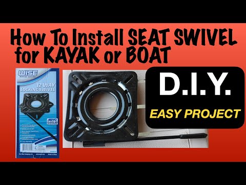 How to install swivel seat on kayak - easy modification!