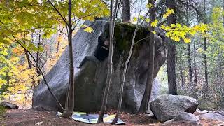 Video thumbnail of The Fridge Left, V8. Leavenworth