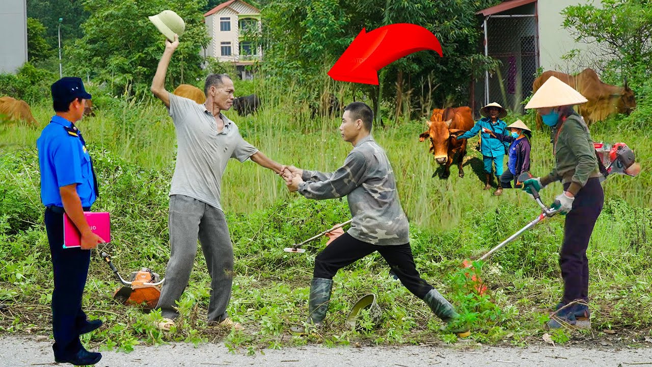 Man Attacks Us Says There's No Sidewalk Here, It's His Cow Pasture - Cleaning & Mowing | Clean Up 94